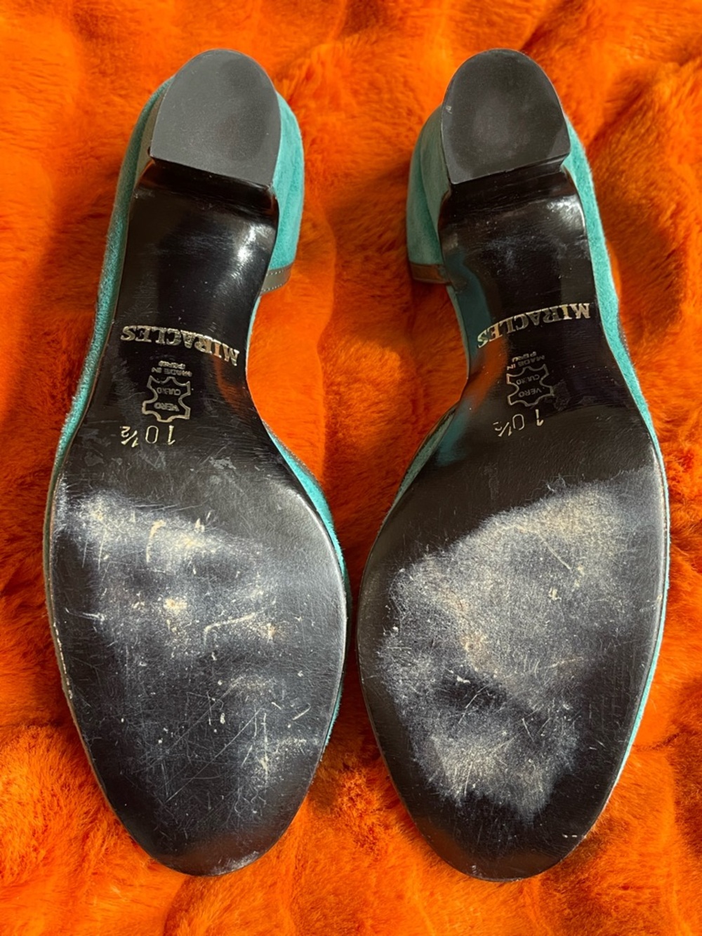 John Fluevog miracles cana turquoise shoes - Picture 11 of 14